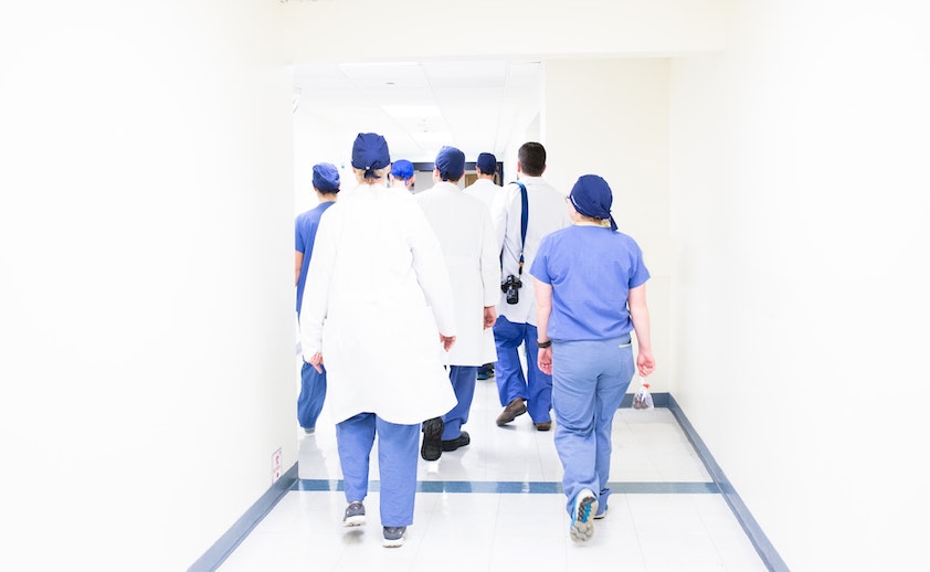 doctors in a hallway